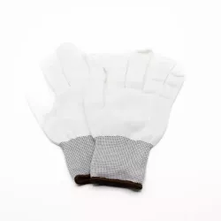 A -Paire de gants blanc en nylon