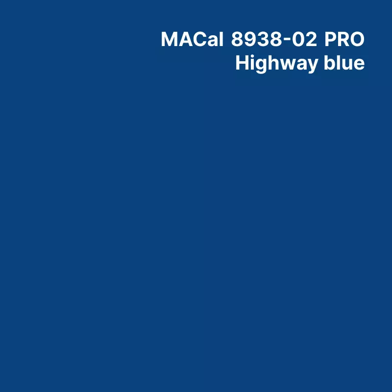 MC8900 couleurs Monomère Highway Blue mat Mat semi-permanent 5 ans