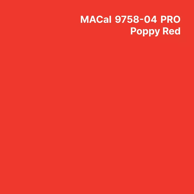 MC9700 couleurs Polymère poppy red Mat permanent 7 ans