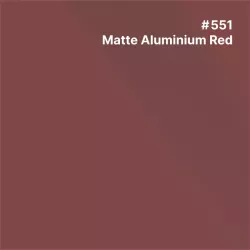 PCC-Metallic/Alu Coulé Matte Aluminium Red Mat semi-permanent 10 ans