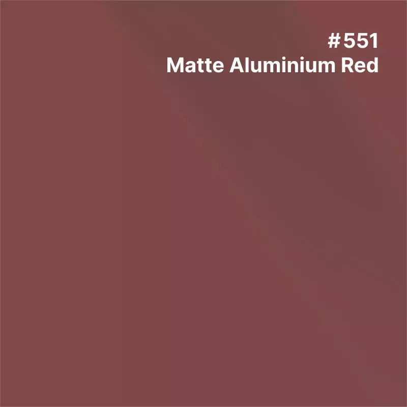 PCC-Metallic/Alu Coulé Matte Aluminium Red Mat semi-permanent 10 ans