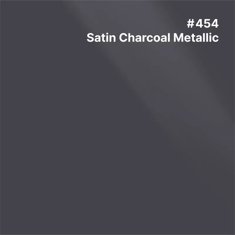 PCC-Metallic/Alu Coulé Satin Charcoal Metallic Satin enlevable/repositionnable 10 ans