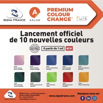 10 NOUVELLES COULEURS ARLON PCC – DISPONIBLES DES MAINTENANT ! 