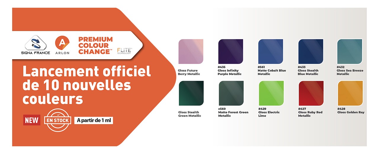 10 NOUVELLES COULEURS ARLON PCC – DISPONIBLES DES MAINTENANT ! 