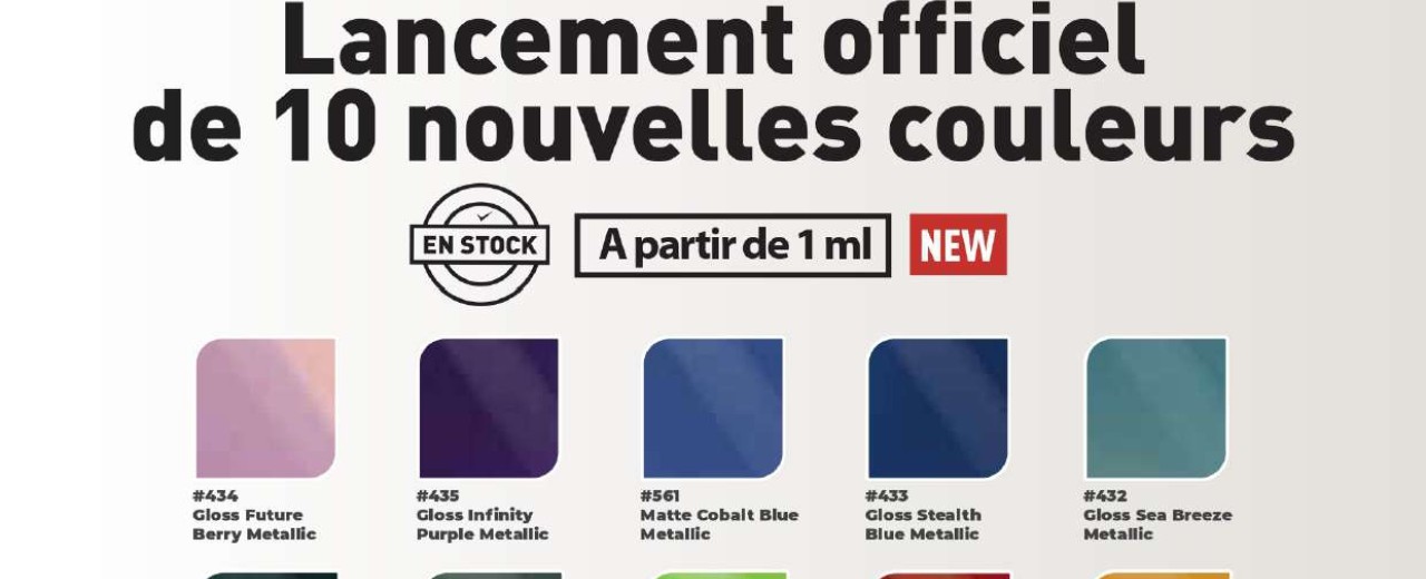 10 NOUVELLES COULEURS ARLON PCC – DISPONIBLES DES MAINTENANT ! 