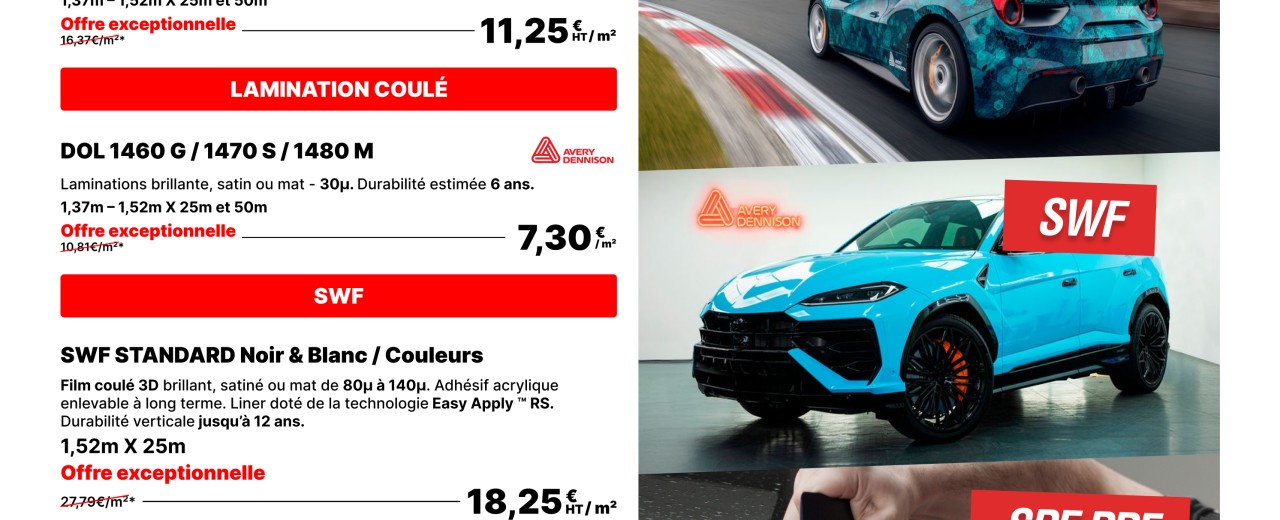 2eme SEMAINE PROMO WRAPPING AVERY DENNISON 