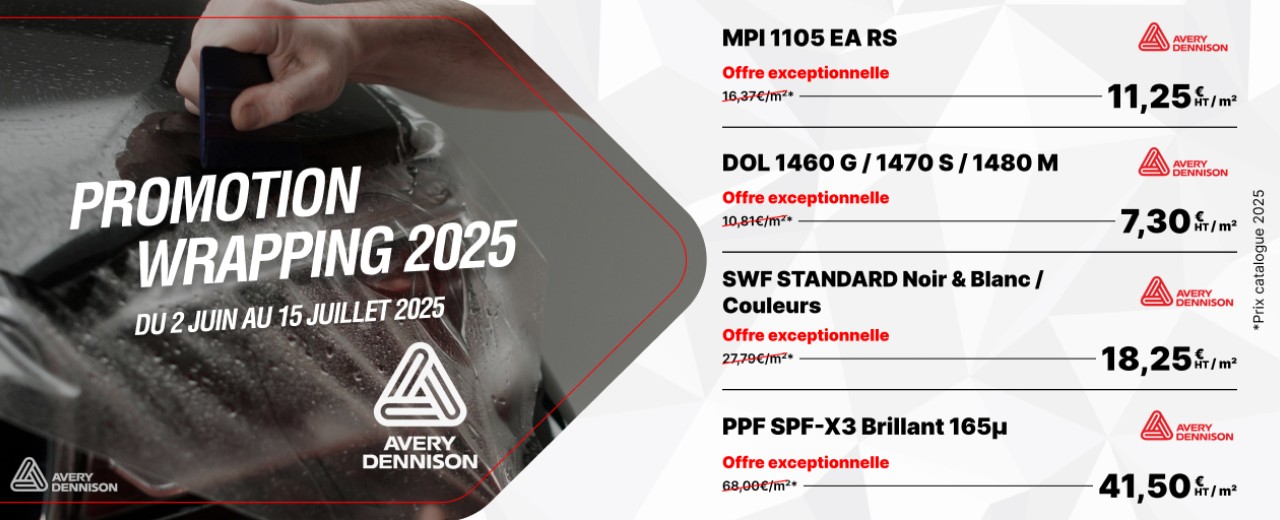 2eme SEMAINE PROMO WRAPPING AVERY DENNISON 