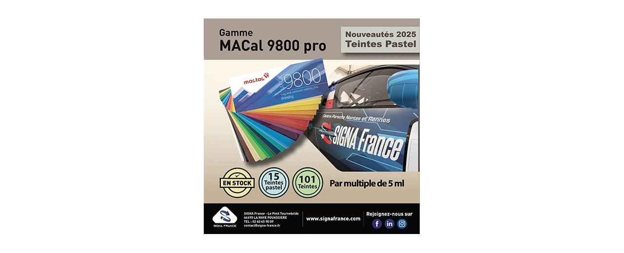 NOUVELLES TEINTES MACal 9800 Pro de chez Mactac