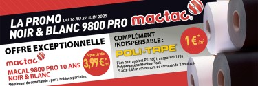  LA PROMO MACal 9800 PRO Noir & Blanc + POLI-TAPE ⚫️⚪️