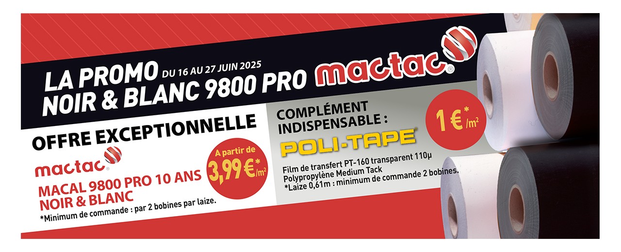  LA PROMO MACal 9800 PRO Noir & Blanc + POLI-TAPE ⚫️⚪️