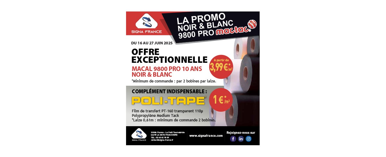  LA PROMO MACal 9800 PRO Noir & Blanc + POLI-TAPE ⚫️⚪️