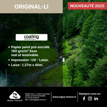 Découvrez notre papier peint pré-encollé ORIGINAL-LI !