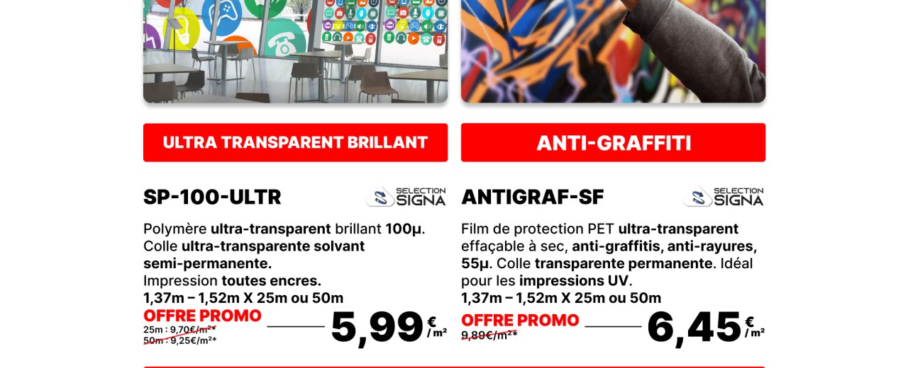 PROMO ÉTÉ 2025 ! Transparence, protection et performance !