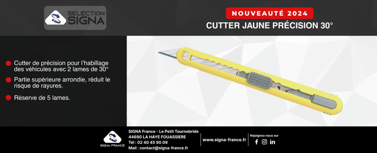 Découvrez le Cutter Jaune Précision 30°